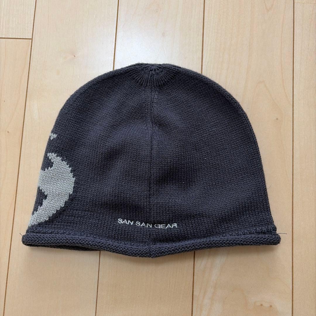 SAN SAN GEAR ニット帽 ダークグレー - メルカリ