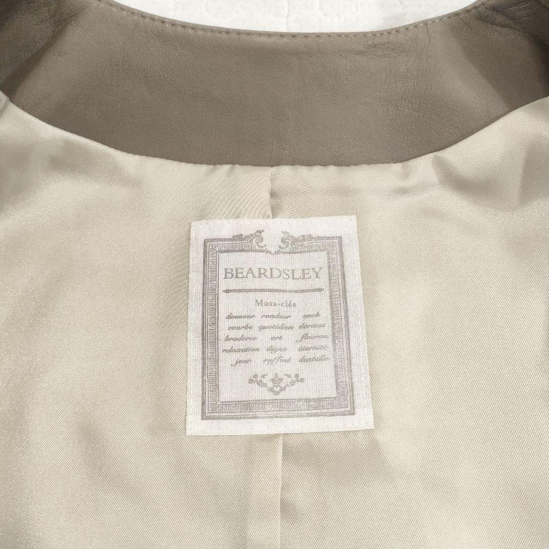 タグ付き✨BEARDSLEY 2021年モデル ノーカラーラムレザージャケット