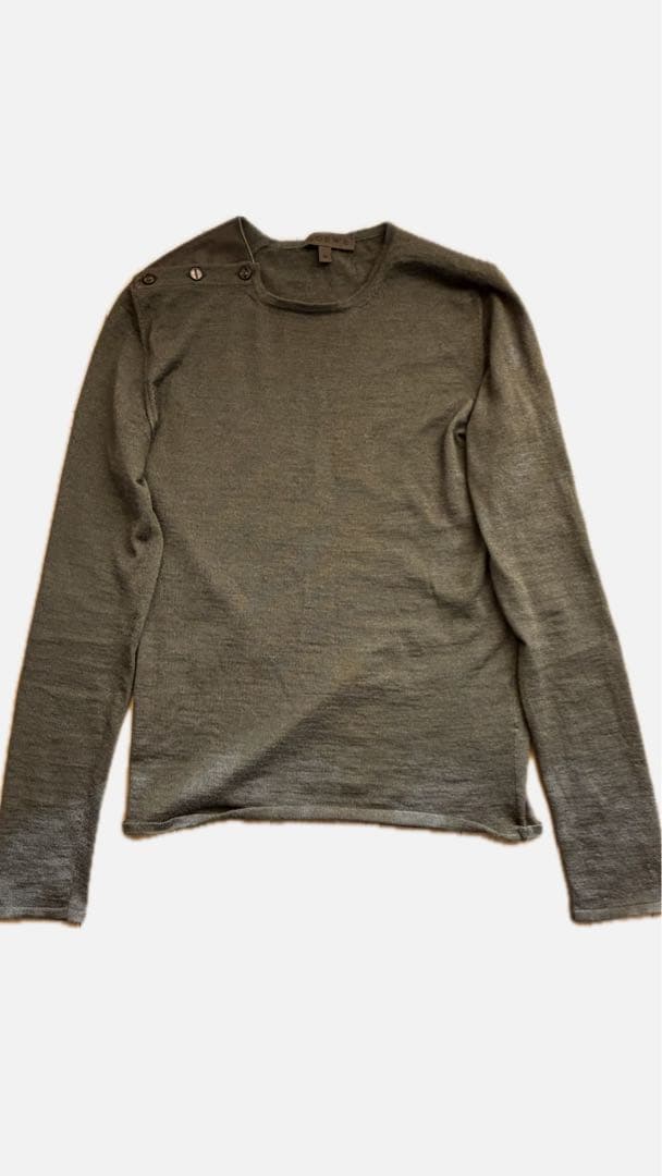 LOEW カシミヤ シルク ニットカットソー セール】 カシミヤシルク クルーネックセーター【LL】 （ニット