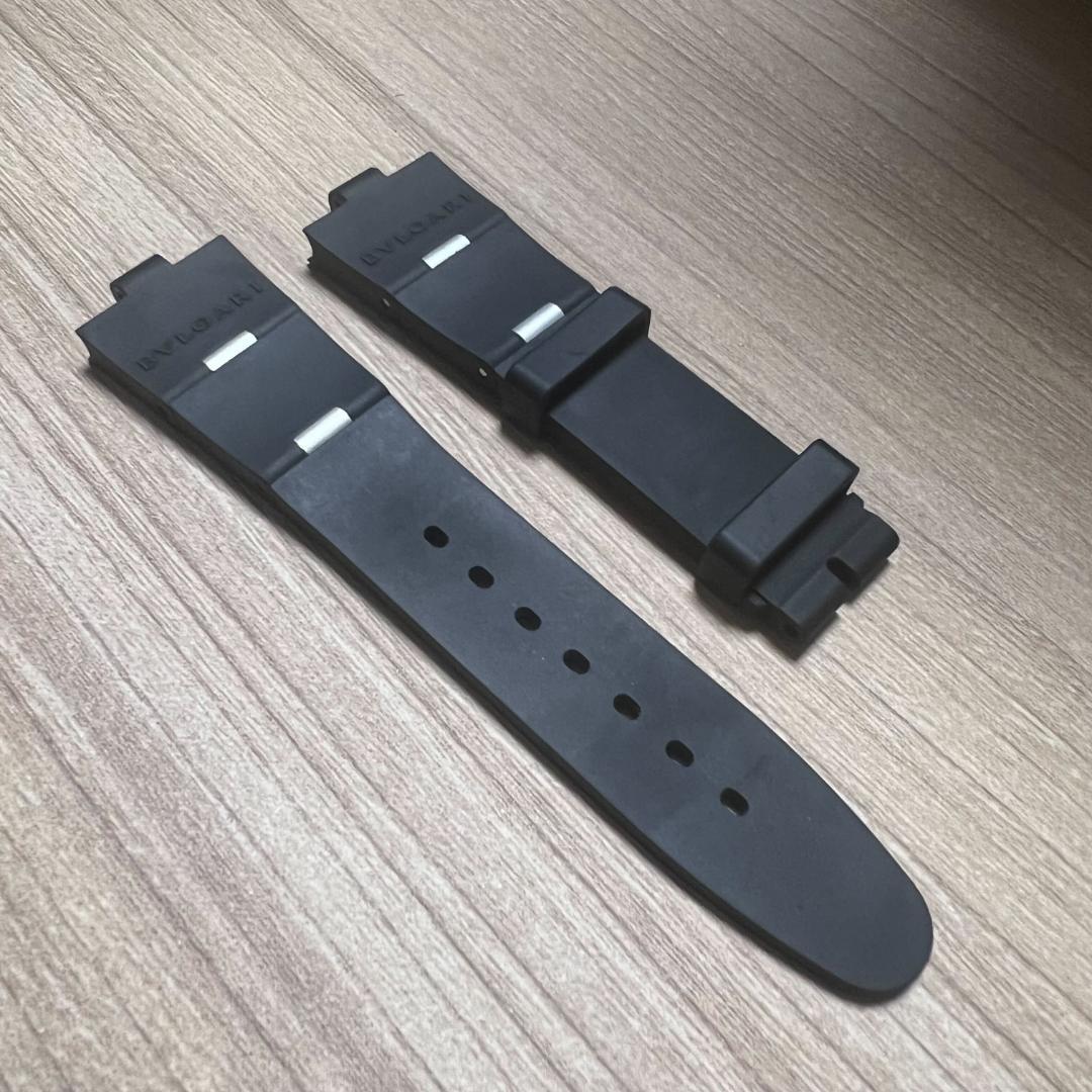 BVLGARI ブルガリ 純正 時計ラバーベルト ブラック - メルカリ