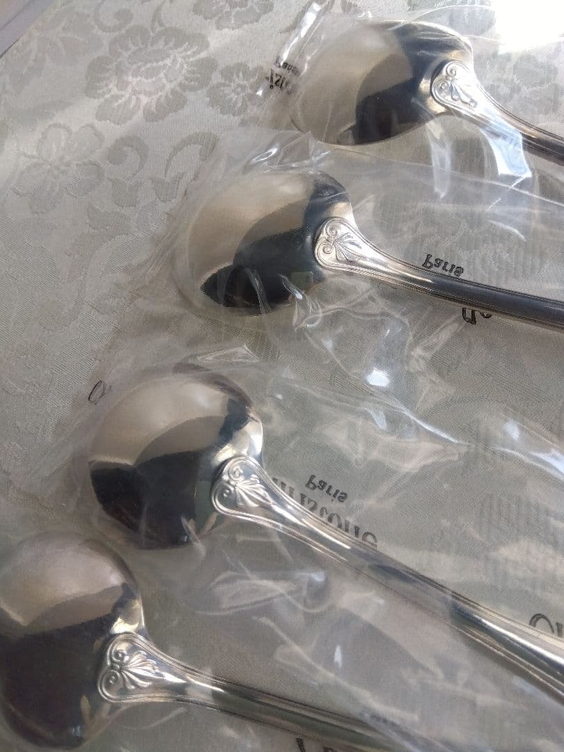 未開封 Christofle クリストフル マルメゾン コンソメスプーン4本