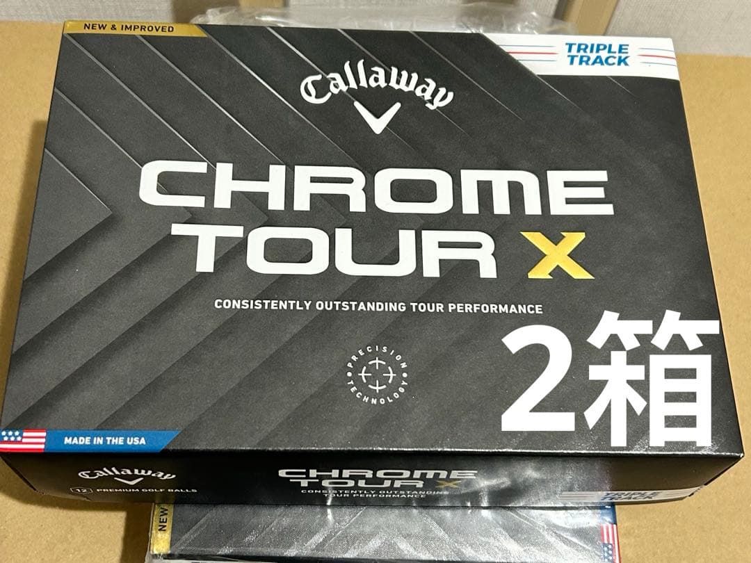 キャロウェイゴルフボールCHROMETOUR X 24 1ダース(12個入り) Callaway（キャロウェイ） 2024 クロムツアー X ゴルフボール 1ダース