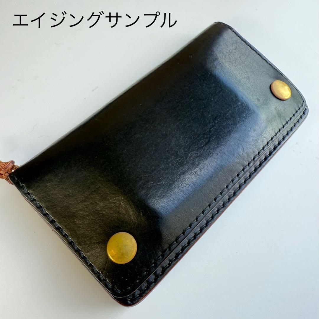 トラッカーウォレット(ナチュラル) サドルレザー タロンジッパー 真鍮