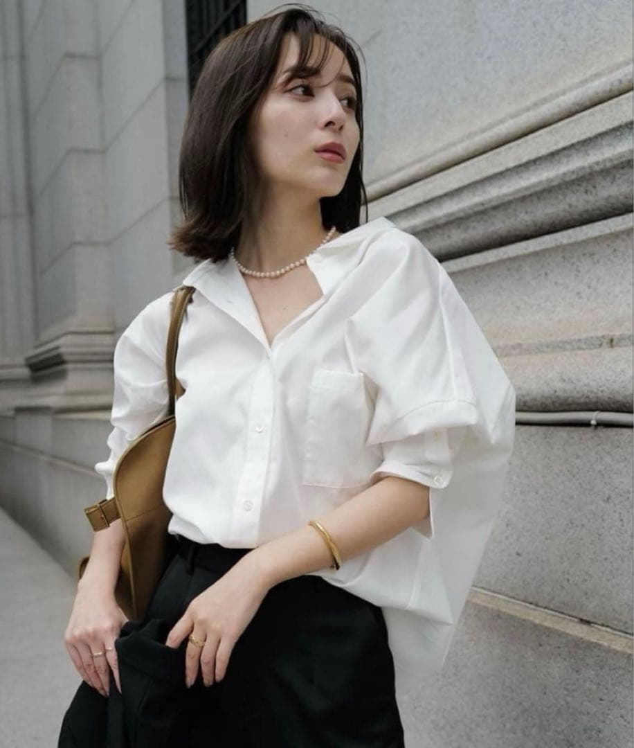 anuans アニュアンス♡ホワイト スタンダードシャツ アニュアンス anuans スタンダードシャツ （WHITE） -靴＆ファッション