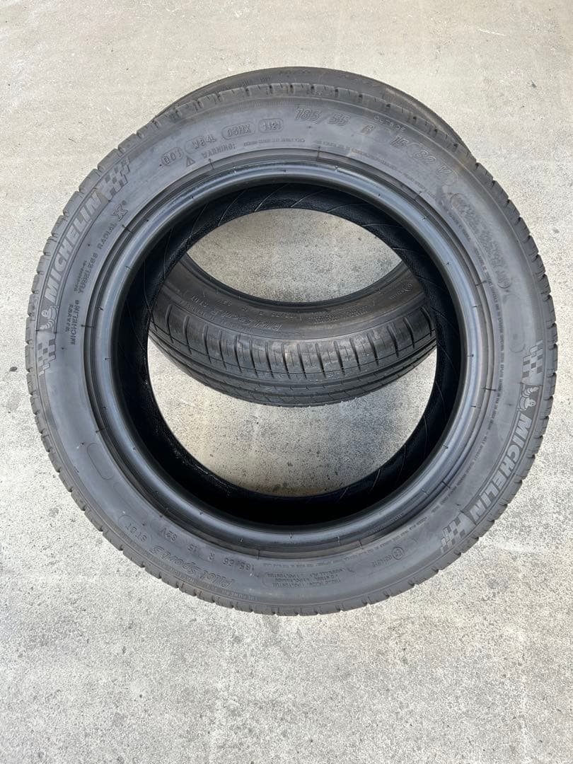 バリ山　ミシュラン パイロットスポーツ3 185/55R15 2本セット PILOT 2025年製 ミシュラン Pilot Sport 3 パイロットスポーツ3（PS3