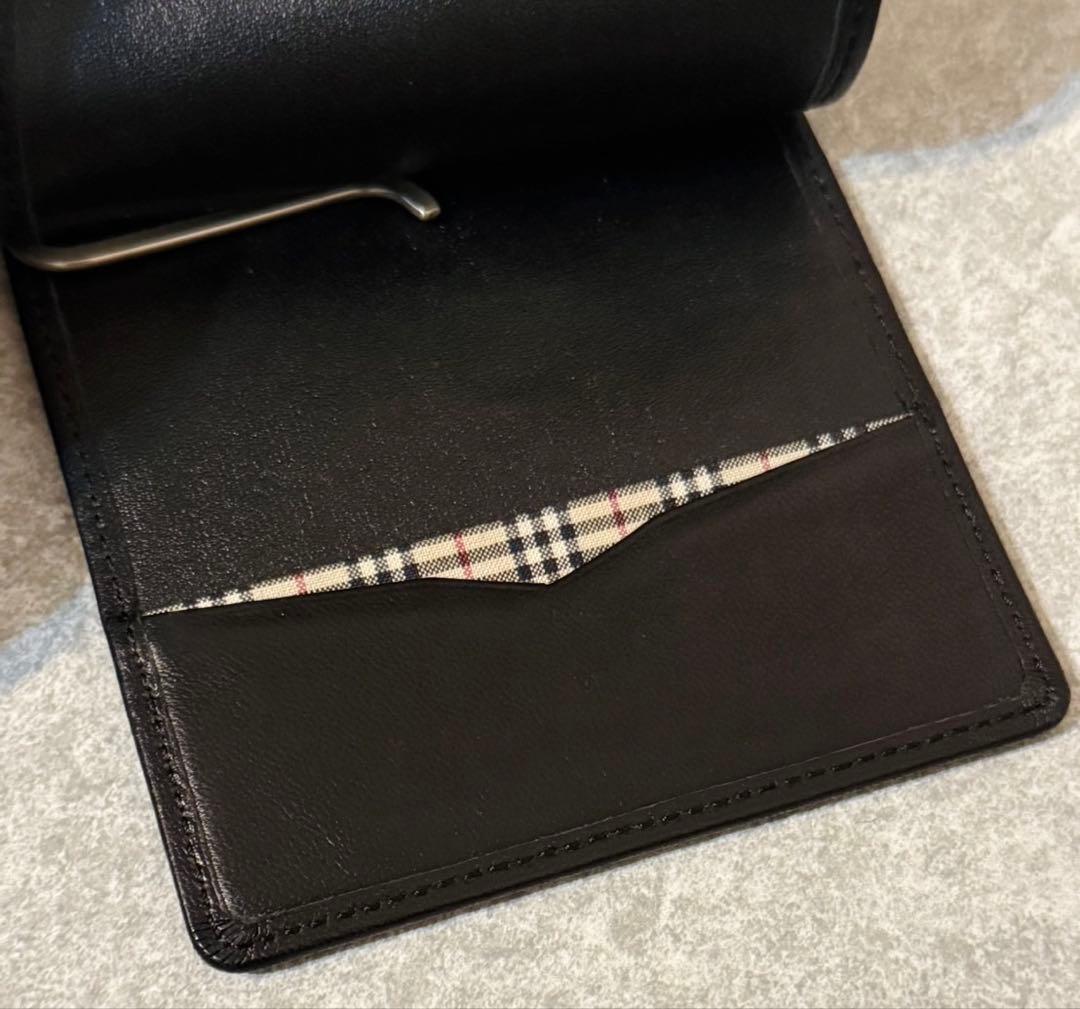 BURBERRY レザーウォレット マネークリップ カードケース ブラック