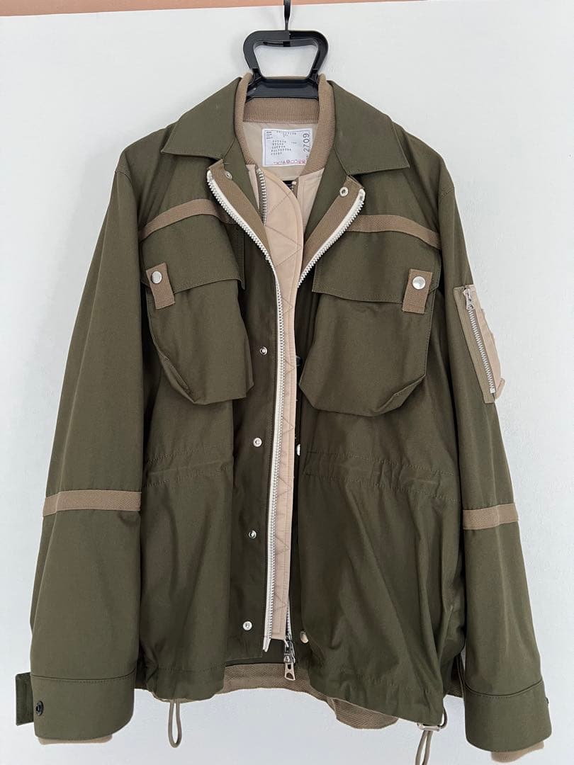 sacai 22SS Nylon Twill Mix Blouson サイズ2 - メルカリ