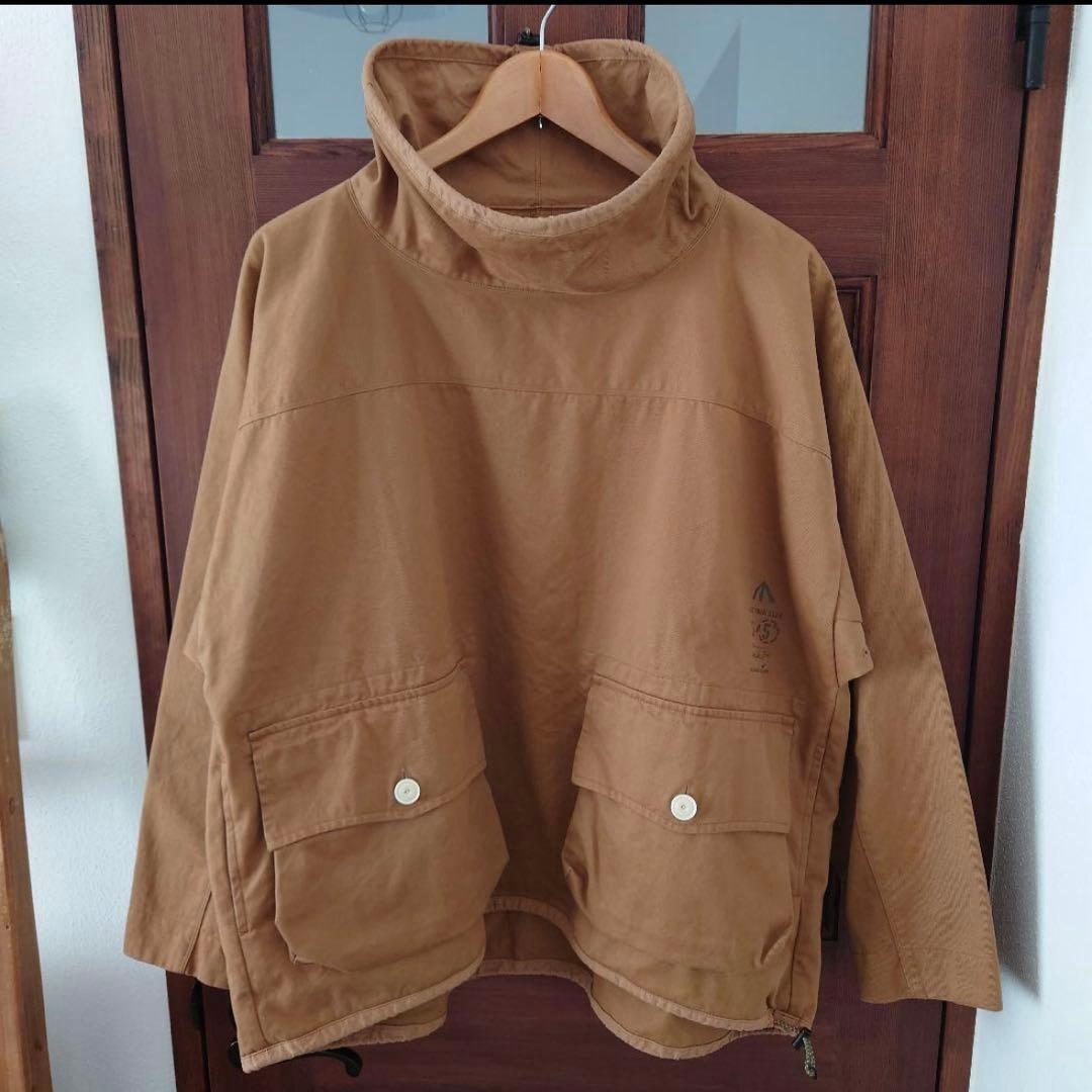 快晴堂 HAYATE アルピーノスタンドヤッケ Ｌサイズ相当 レディース＊快晴堂-HAYATEアルピーノアノラック 43JK-53/c/# 2 金茶