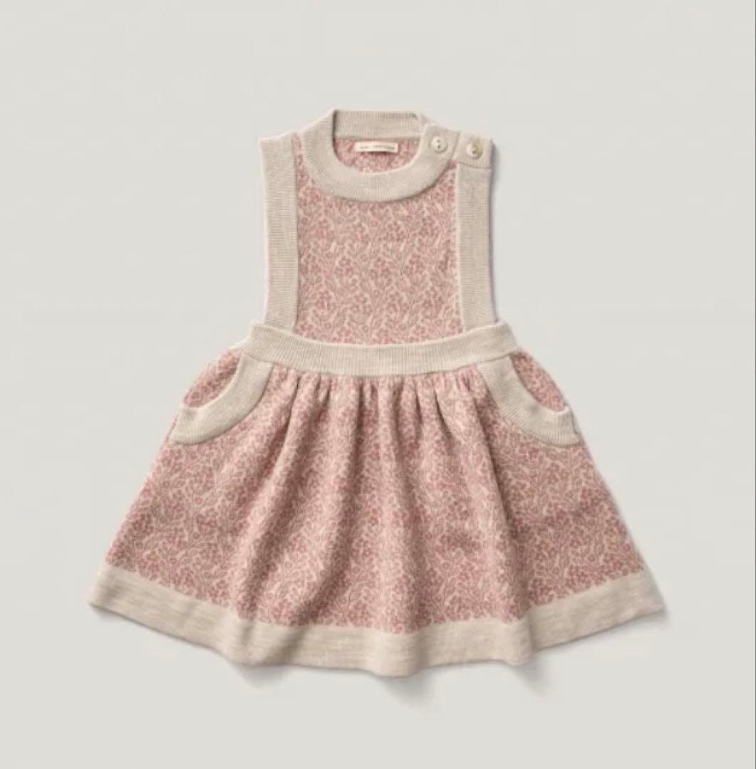 soor ploom ワンピース　MathildaDress 6y Soor Ploom キッズニットドレス / Mathilda Dress - Rosewood - cuccu