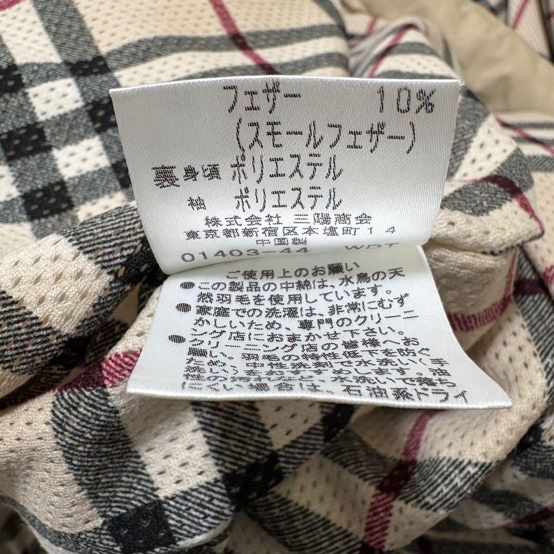 バーバリーロンドン ダウンジャケット ノバチェック L 大きいサイズ