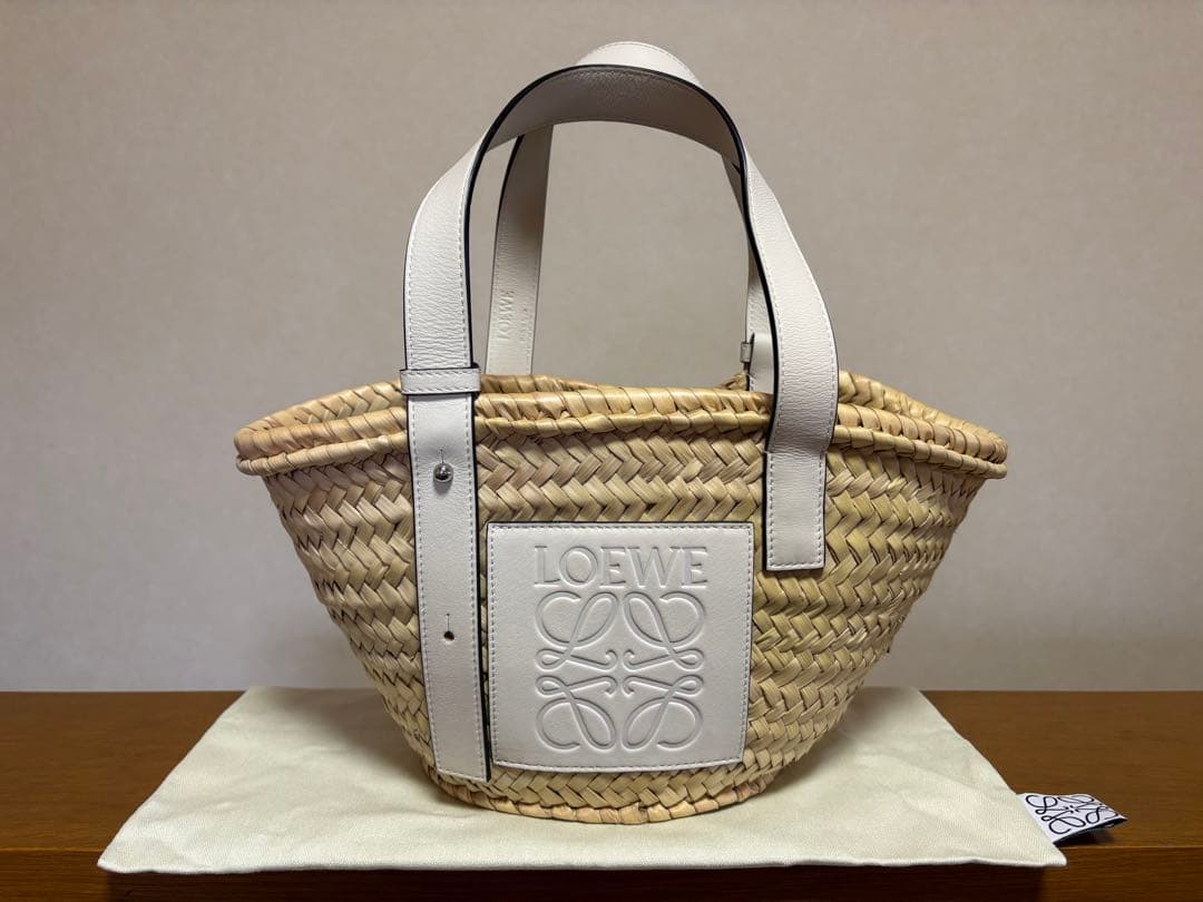 【美品】LOEWE かごバッグ ホワイト ベージュ スモール 楽天市場】ロエベ loewe（ブランドロエベ）（かごバッグ｜レディース