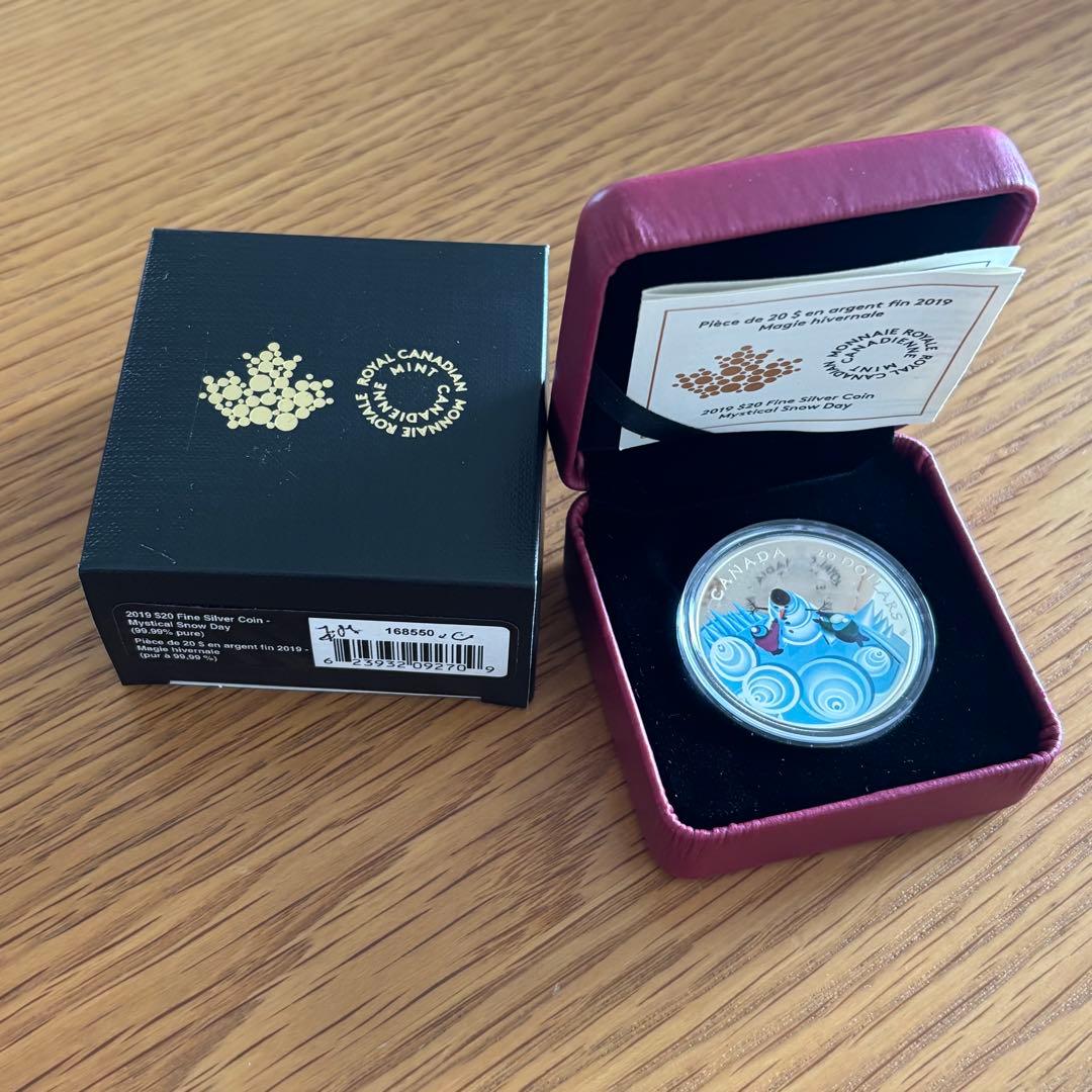 カナダ銀貨】2019年カナダ 純銀ミスティカル・スノー・デイ・コイン