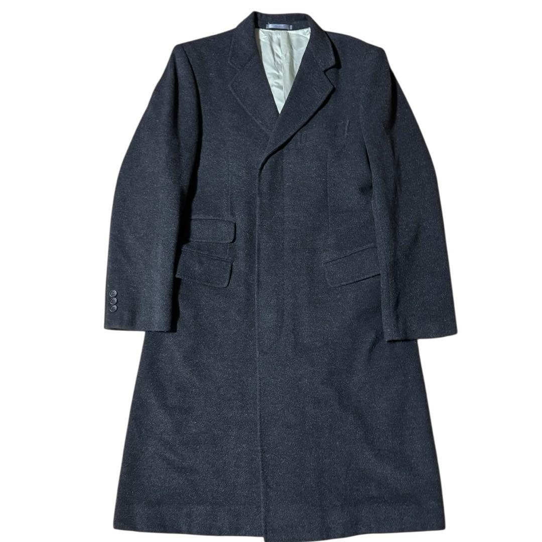 Paul Smith カシミヤアンゴラ混 ウールチェスターコート 日本製 M マイクロパターンカシミヤ チェスターコート ｜ポール・スミス