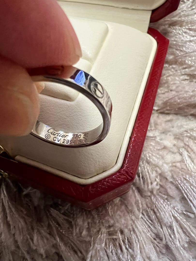 Cartier ミニラブリング ホワイトゴールド 専用ボックス付き 52