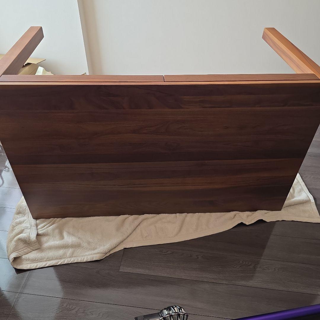 無印良品　木製テーブル (引出付) /ウォールナット材 木製テーブル（引出付）／ウォールナット材／幅140cm | 無印良品
