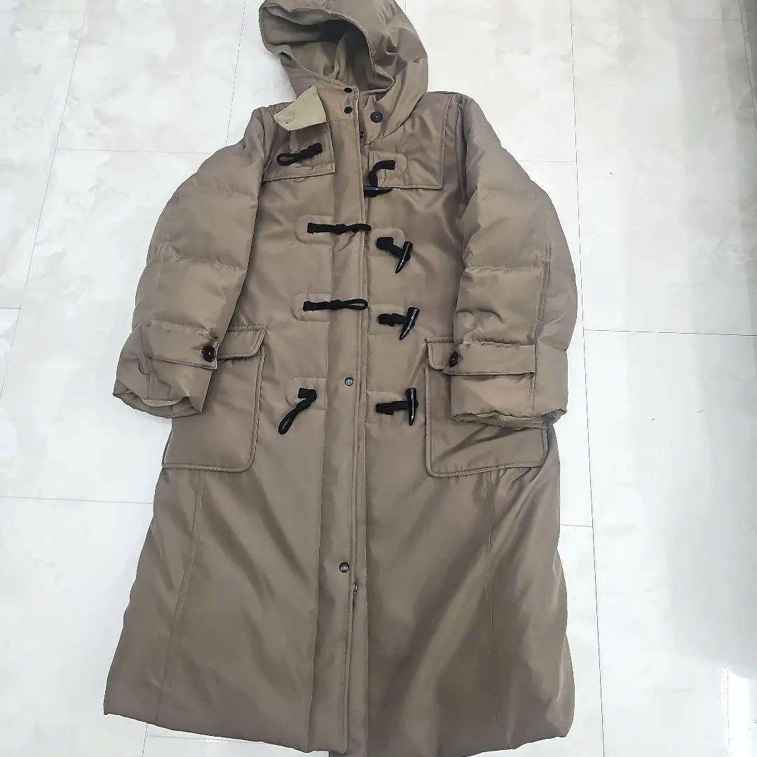 新品 リブインコンフォート くぼっち 撥水ロングダッフルダウンコート
