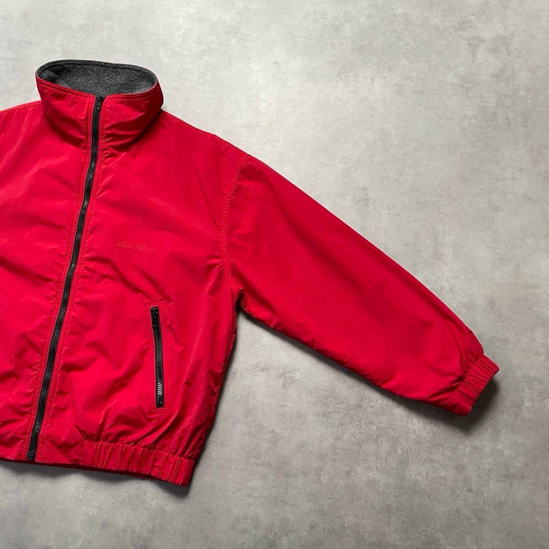 90s Eddie Bauer warm-up jacket red 短丈 L - メルカリ
