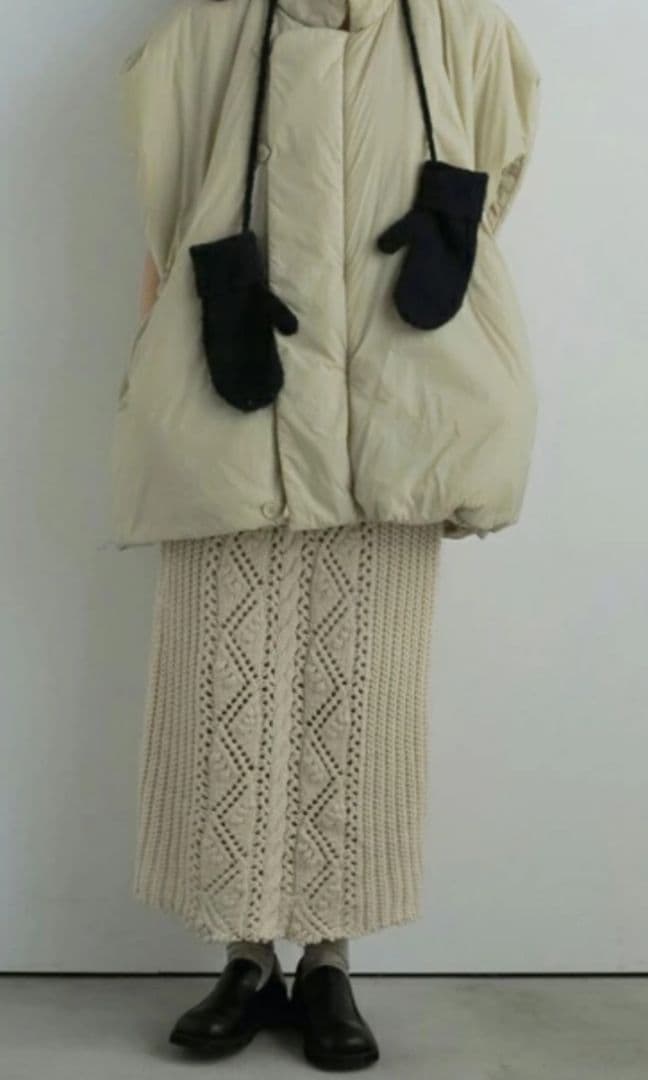 anuke cable knit skirt 38 - メルカリ