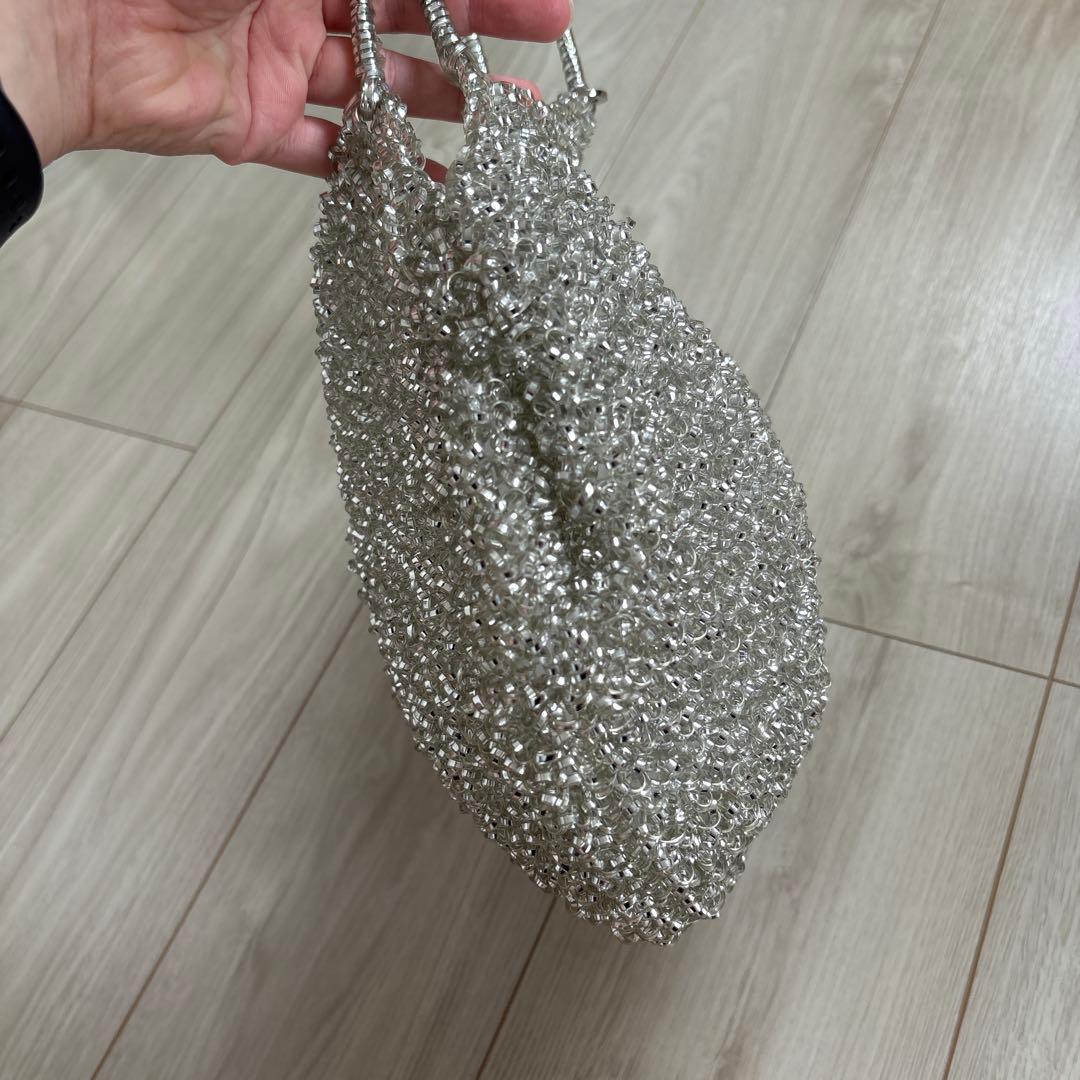 ANTEPRIMA アンテプリマ シルバー ビーズトートバッグ ハンドバッグ