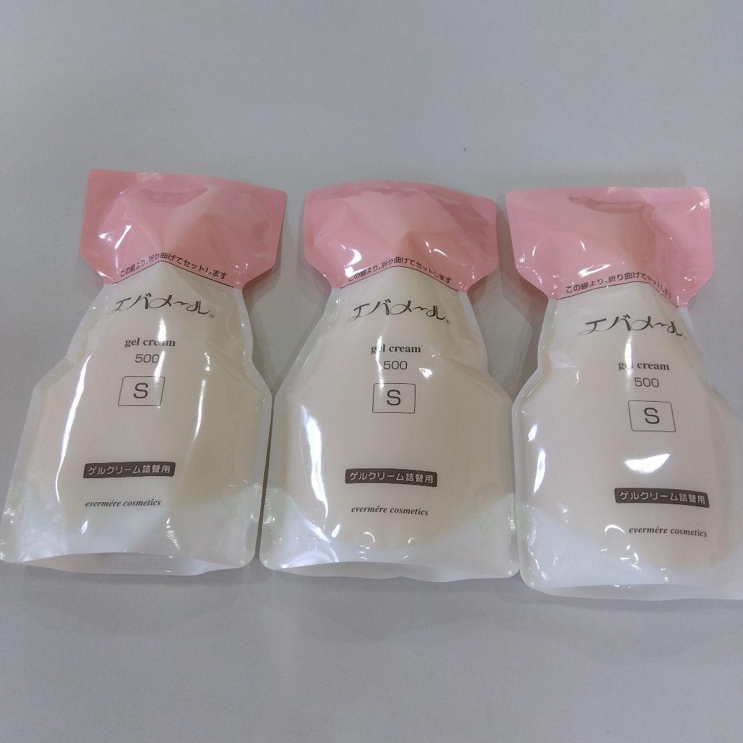 エバメールゲルクリーム　500g 箱無し３個セット わくわく定期便】エバメールゲルクリーム 詰替500S (パウチタイプ