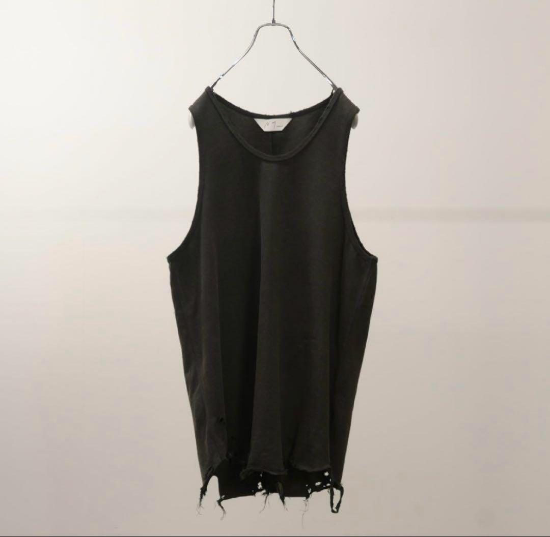 25SUMMER ANCELLM DAMAGE TANK TOP 1サイズ DAMAGE TANK TOP(BLACK) – ANCELLM