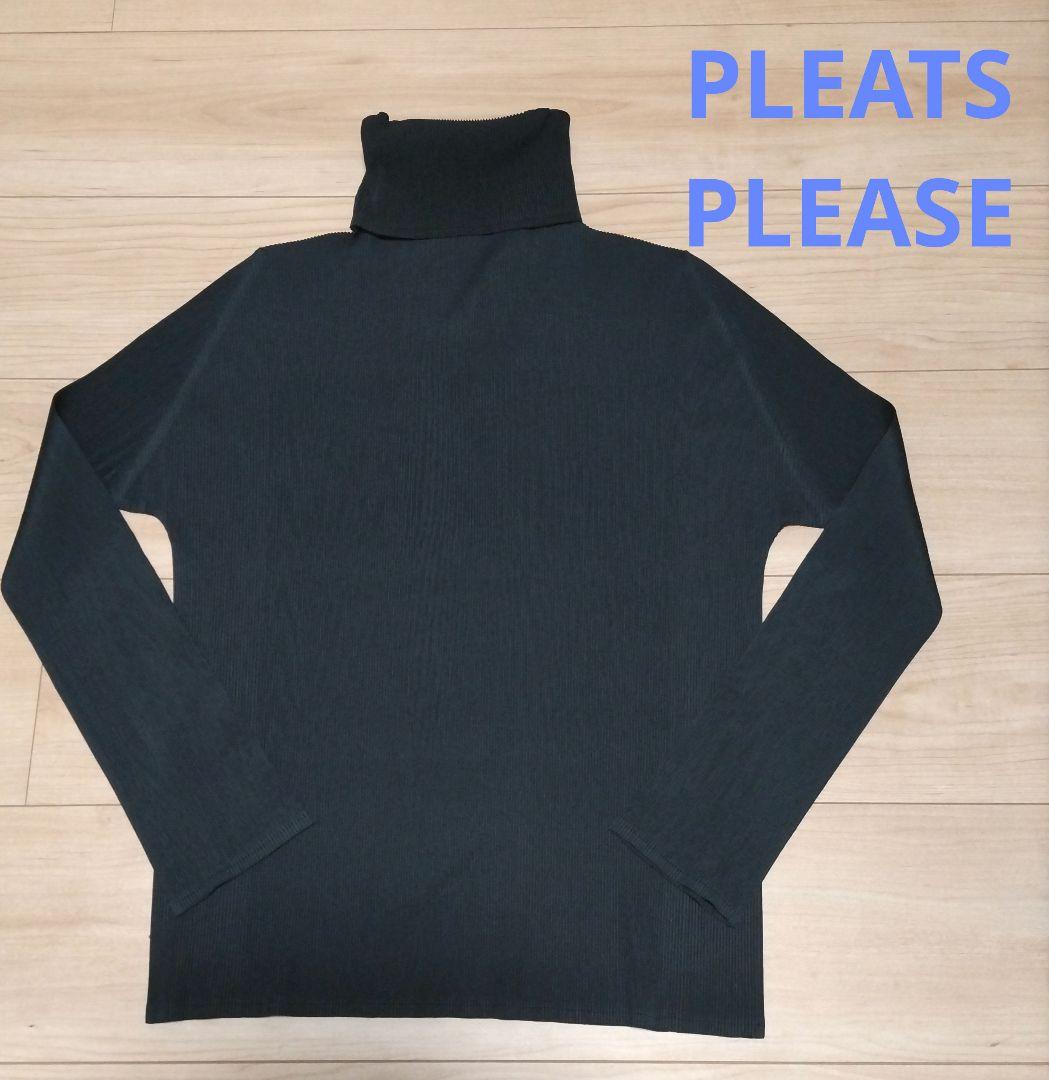 PLEATS PLEASE タートルネック プリーツ トップス ミヤケイッセイ