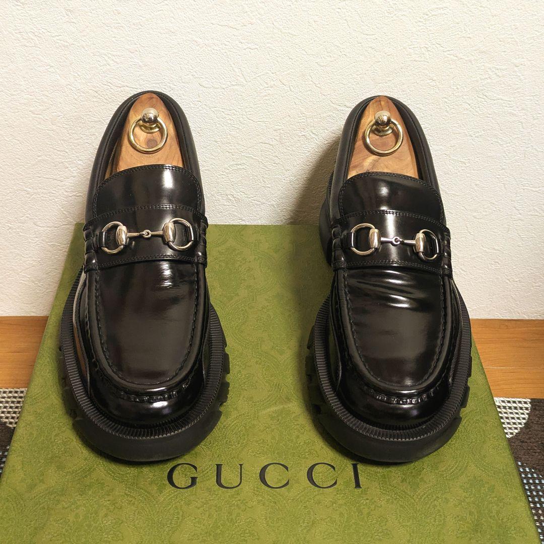美品 GUCCI ホースビットローファー ラグソール 7 - メルカリ