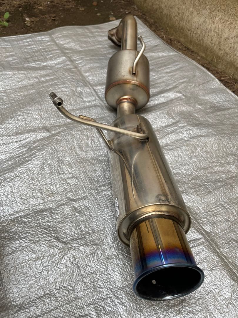 日産 K12マーチ　柿本改　GTbox チタンマフラー ブルーグラデーション 柿本改 送り先限定 柿本 GTbox 06＆S マフラー マーチ 12SR AK12 中