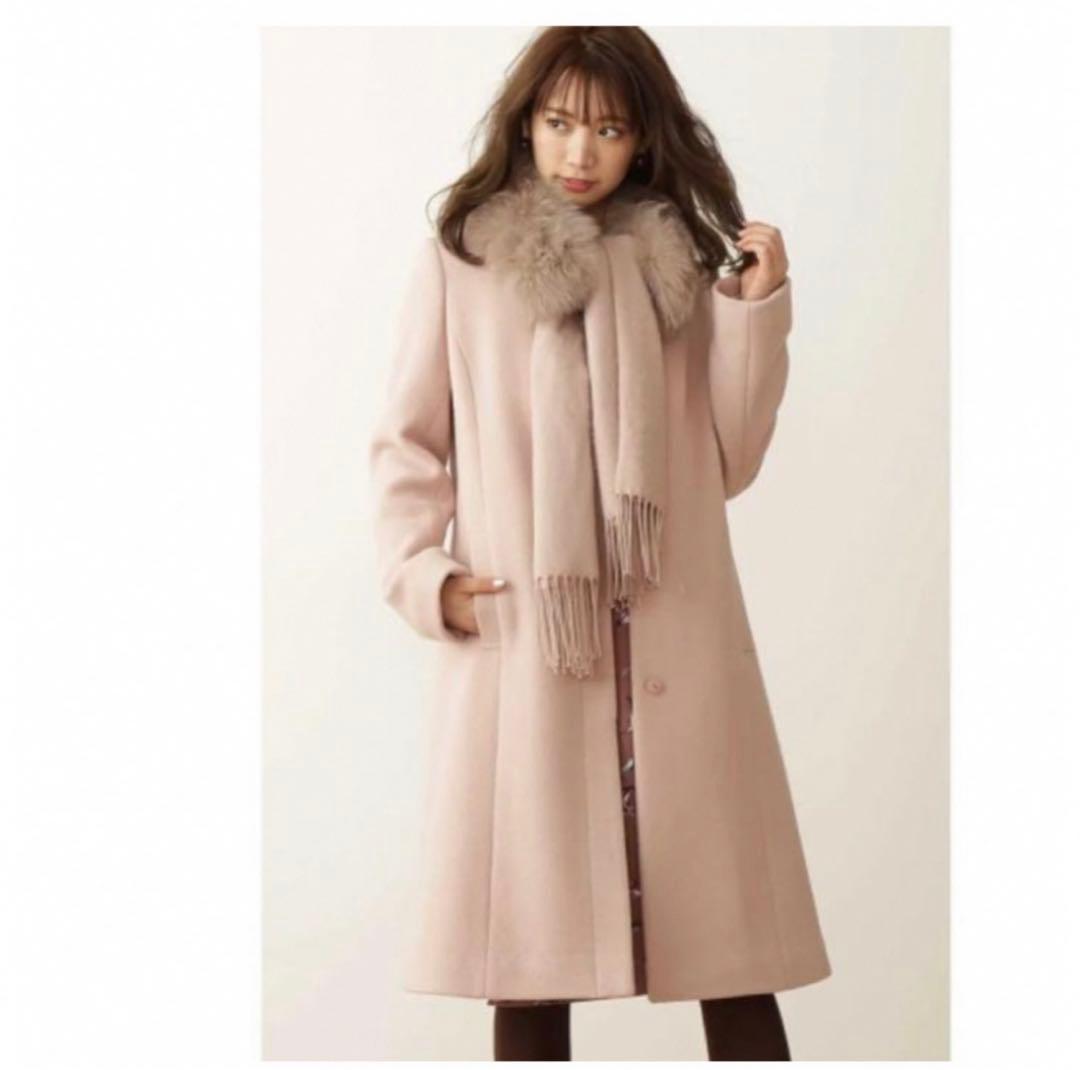 4way ファーストール付きノーカラーコート - メルカリ