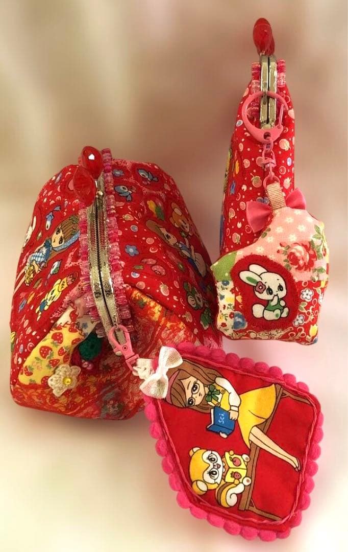 専用です♡ 可愛いレトロガール ♡ コロンとしたがま口＆小さめがま口