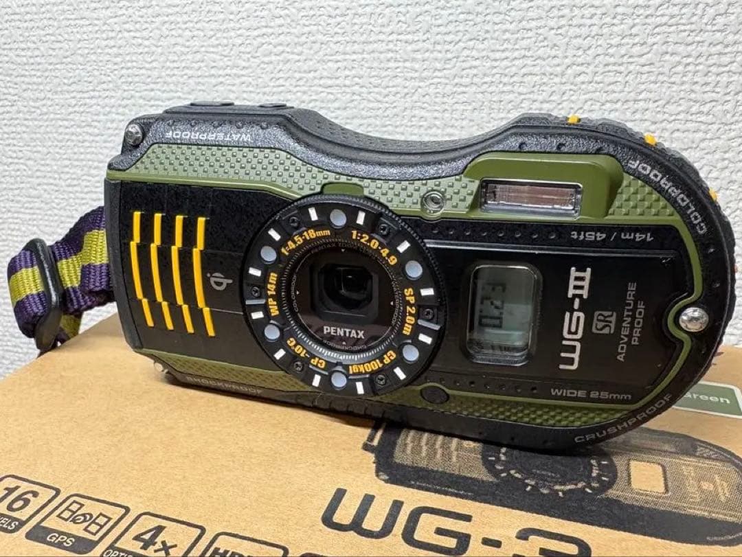美品　ペンタックス　防水デジカメ　PENTAX WG-3 GPS グリーン ペンタックス PENTAX WG-3 GPS 価格比較 - 価格.com