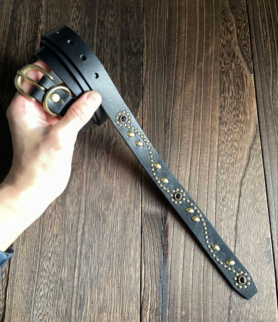 スタッズナローロングベルト 24㎜ 真鍮 フラワー HTC CALEE - メルカリ