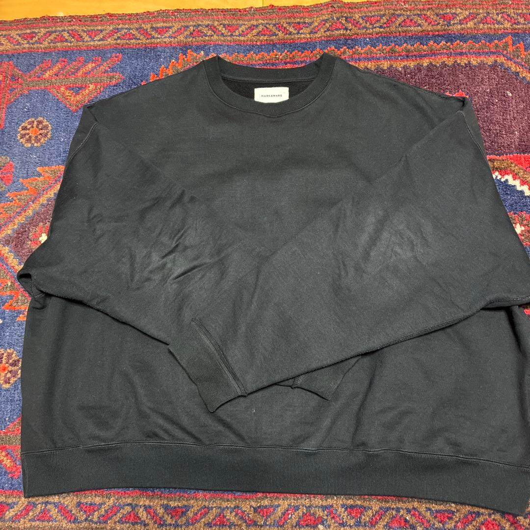 MARKAWARE オーガニックコットン ブラックスウェット markaware（マーカウェア） トレーナー スウェット 「markaware/marka