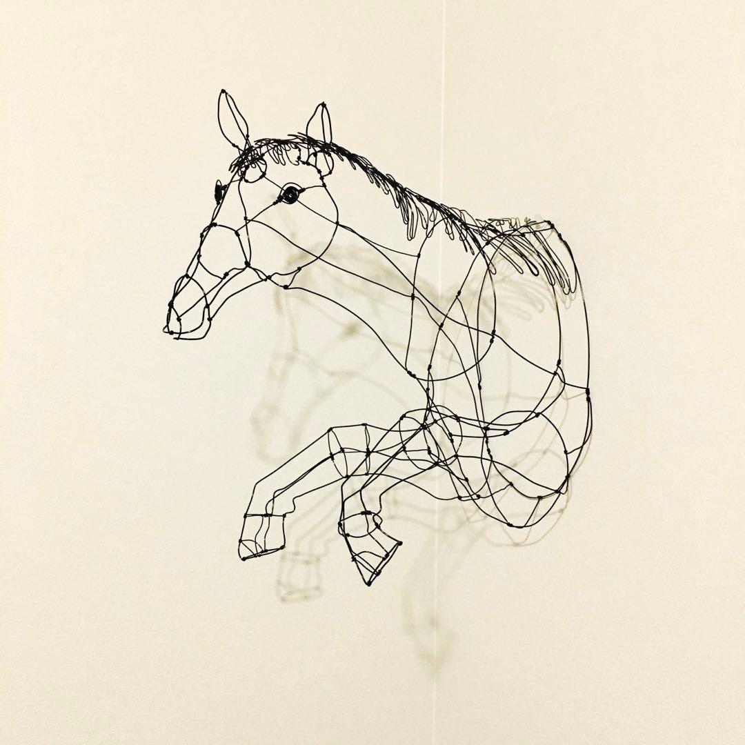ワイヤーアート ワイヤークラフト 馬 ウマ horse - メルカリ