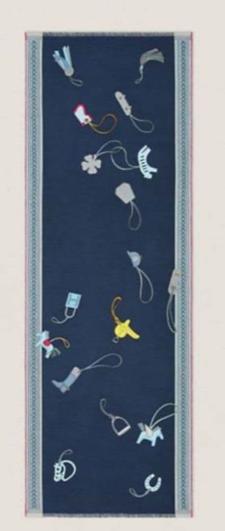 【12/1まで15%引き】Hermès　レクタングル　《エ・グリ・グリ》マフラー