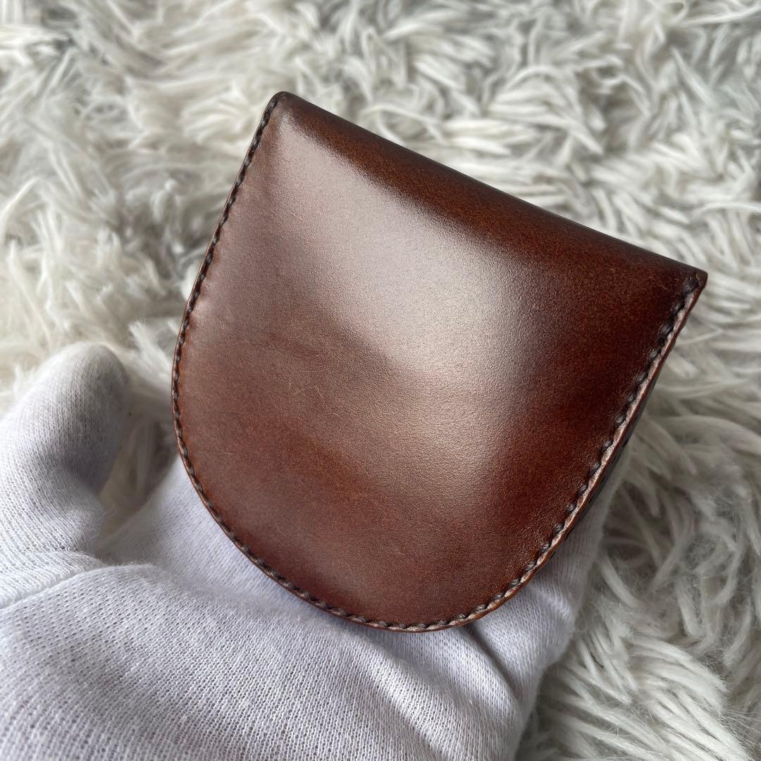 【極美品】ガンゾ 馬蹄 ケース コードバン CORDOVAN(コードバン) 馬蹄小銭入れ｜コードバン｜最高級のメンズ