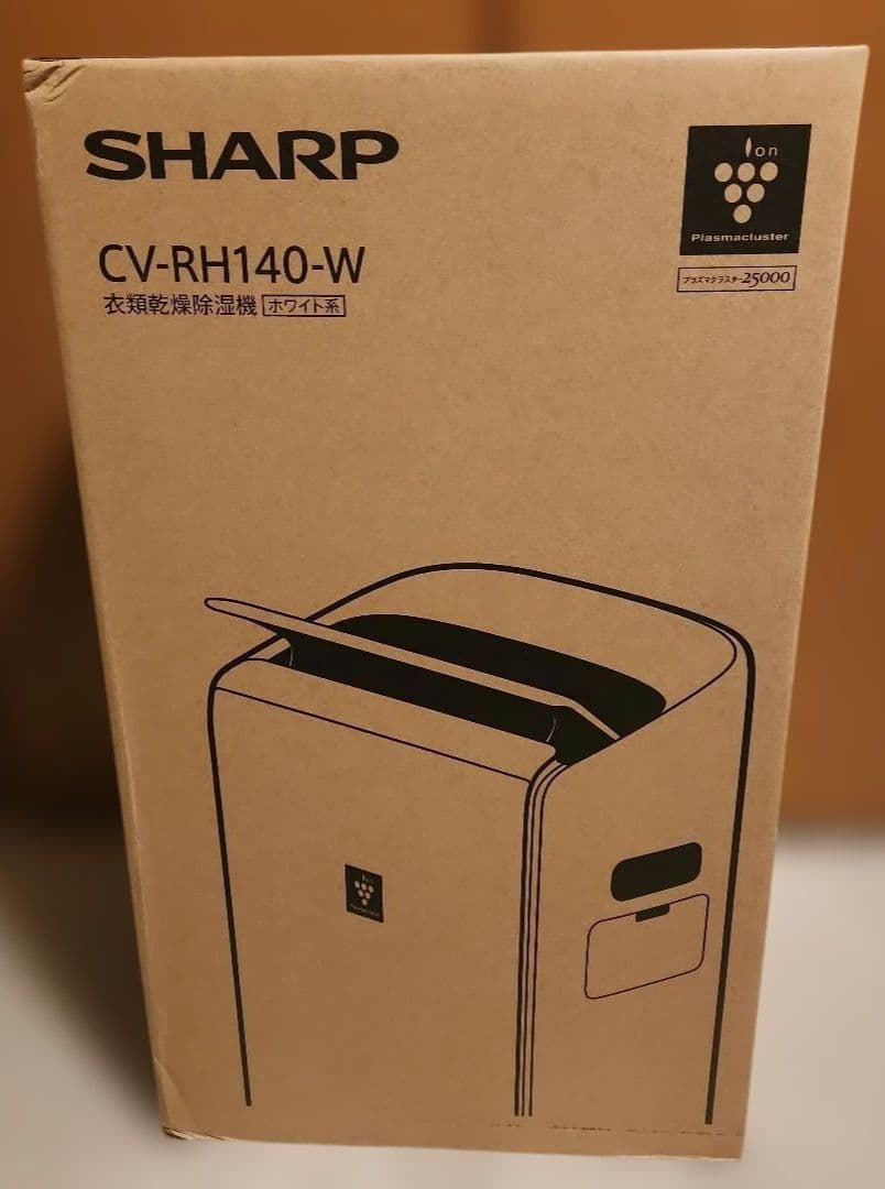 ★新品未使用★SHARP CV-RH140-W 衣類乾燥機 Amazon.co.jp: シャープ 衣類乾燥 除湿機 CV-RH140-W ハイブリッド方式