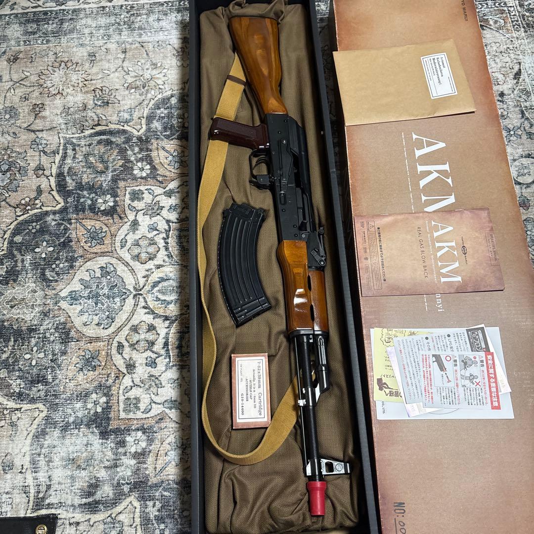 東京マルイ AKM ガスブローバック リアルウッド AKMリアルウッドハンドガード＆ストック（ for 東京マルイ AKMガス
