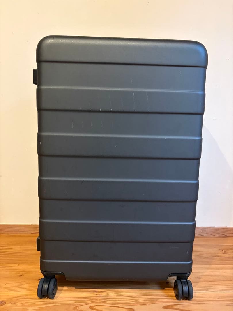 無印良品キャリーケース 3-5泊] 無印 ソフトキャリーケース 63L ネイビー 4輪 MUJI /スーツ