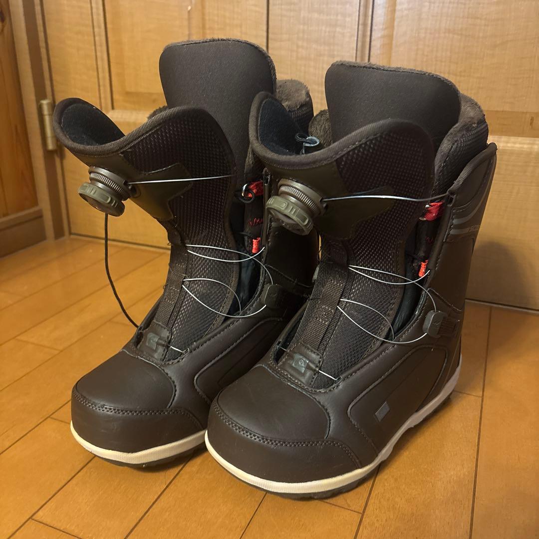 美品！HEAD スノーボードブーツ 茶色ブラウン　ボアシステム　25.5センチ HEAD（ヘッド） （レディース）スノーボード ブーツ ボア ダイヤル式
