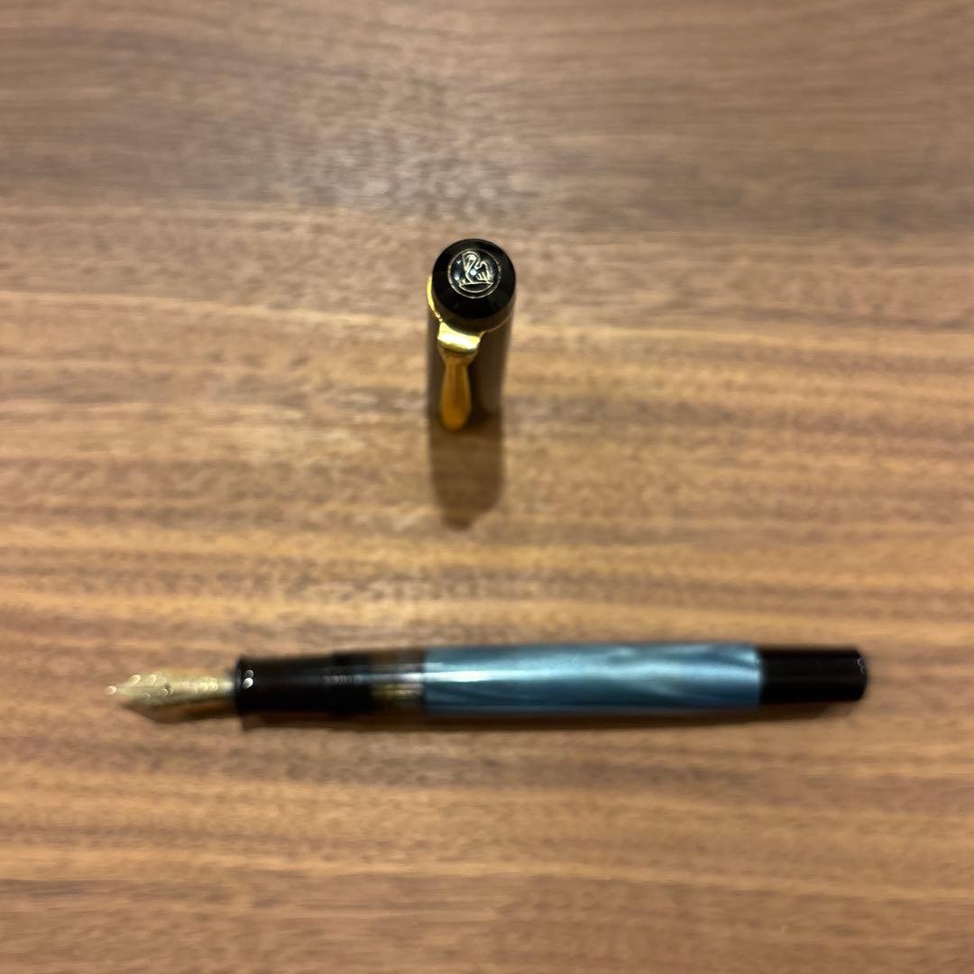 ペリカン M500 万年筆 12C-500 HF ブルー系 スーベレーン M600 万年筆 ブルー ストライプ | 伊東屋オンライン