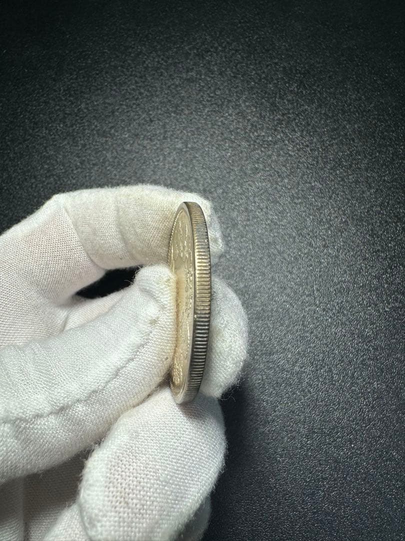 貿易銀 明治七年 菊紋・竜 一圓銀貨 - メルカリ