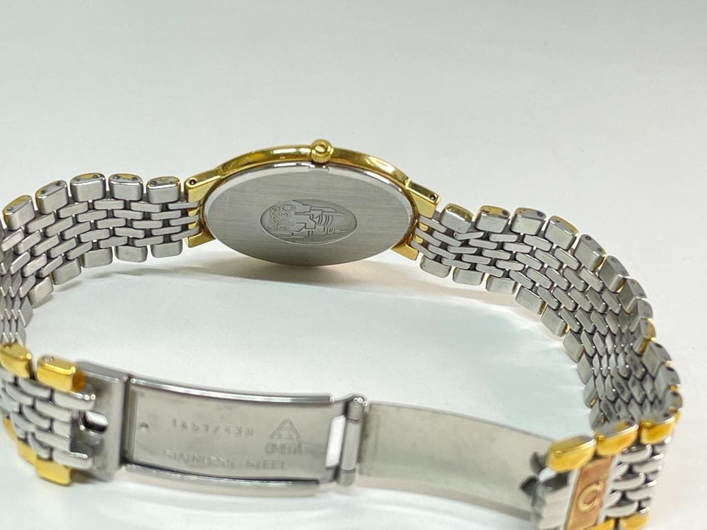 ◇OMEGA オメガ クォーツ 2針 ポイント ゴールド 腕時計 08189