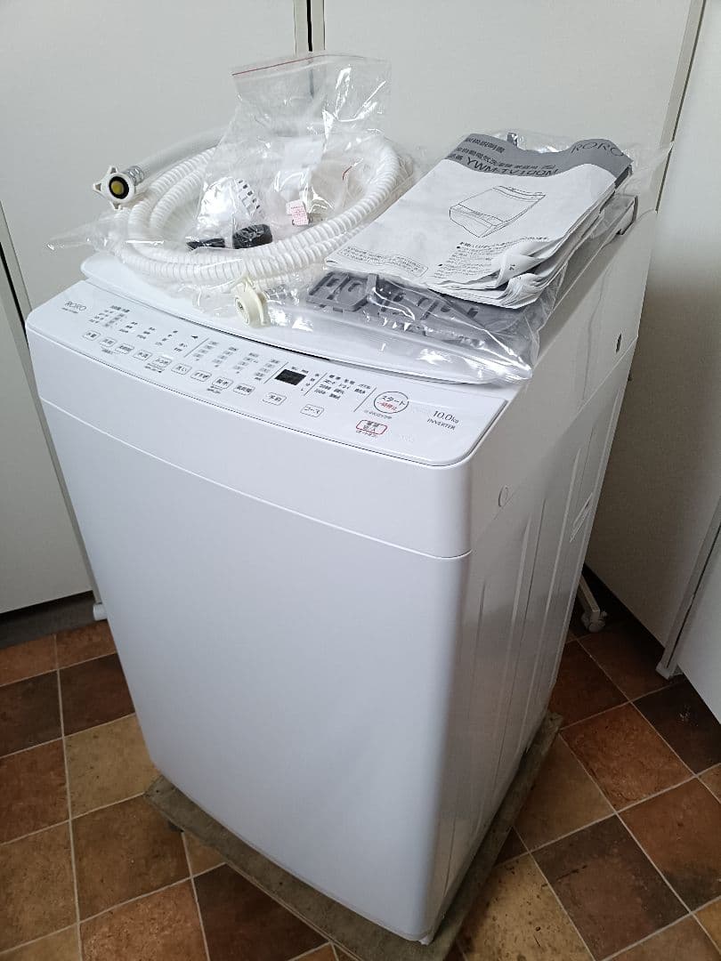 ヤマダ電気 YWM-TV100M 全自動洗濯機 10kg 25年製 ヤマダデンキ RORO 10kg 全自動洗濯機 YWMTV100K （ホワイト） yselect