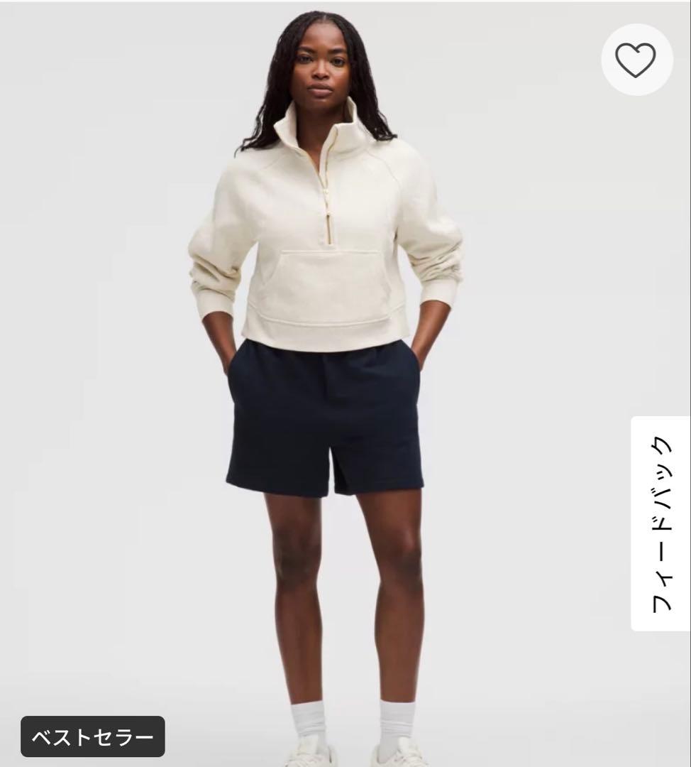 Lululemon Scubaオーバーサイズファネルネックハーフジップ XS/S Scuba オーバーサイズ ファネルネックハーフジップ *ゴールドジッパー