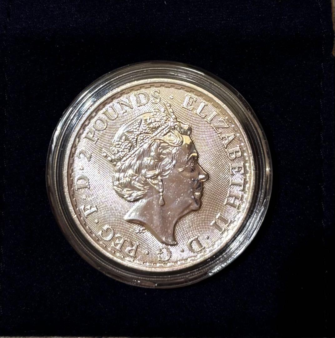 2021年 イギリス・ブリタニア銀貨1オンス クリアケース入り 1枚 - メルカリ
