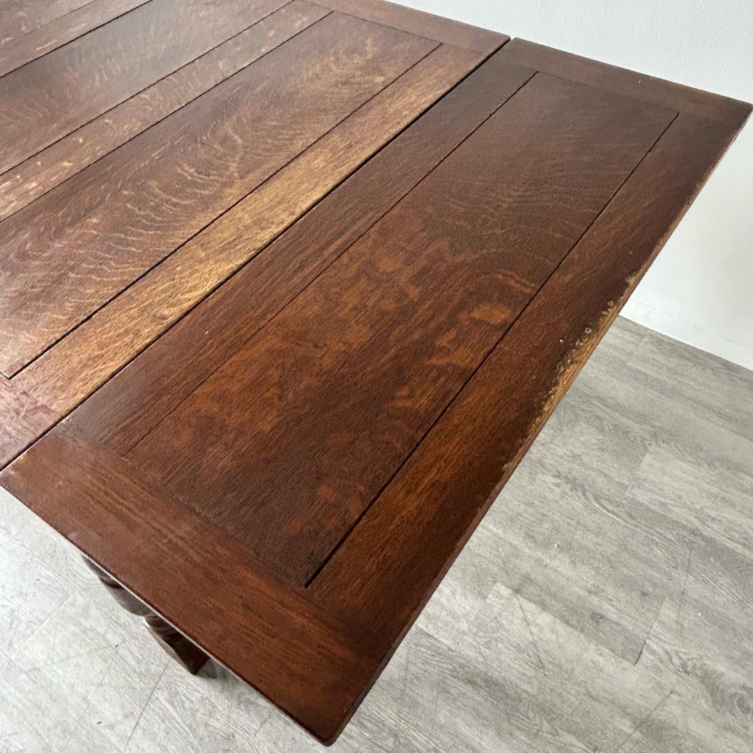 最終値下げ】イギリス アンティーク家具 ドローリーフテーブル 拡張