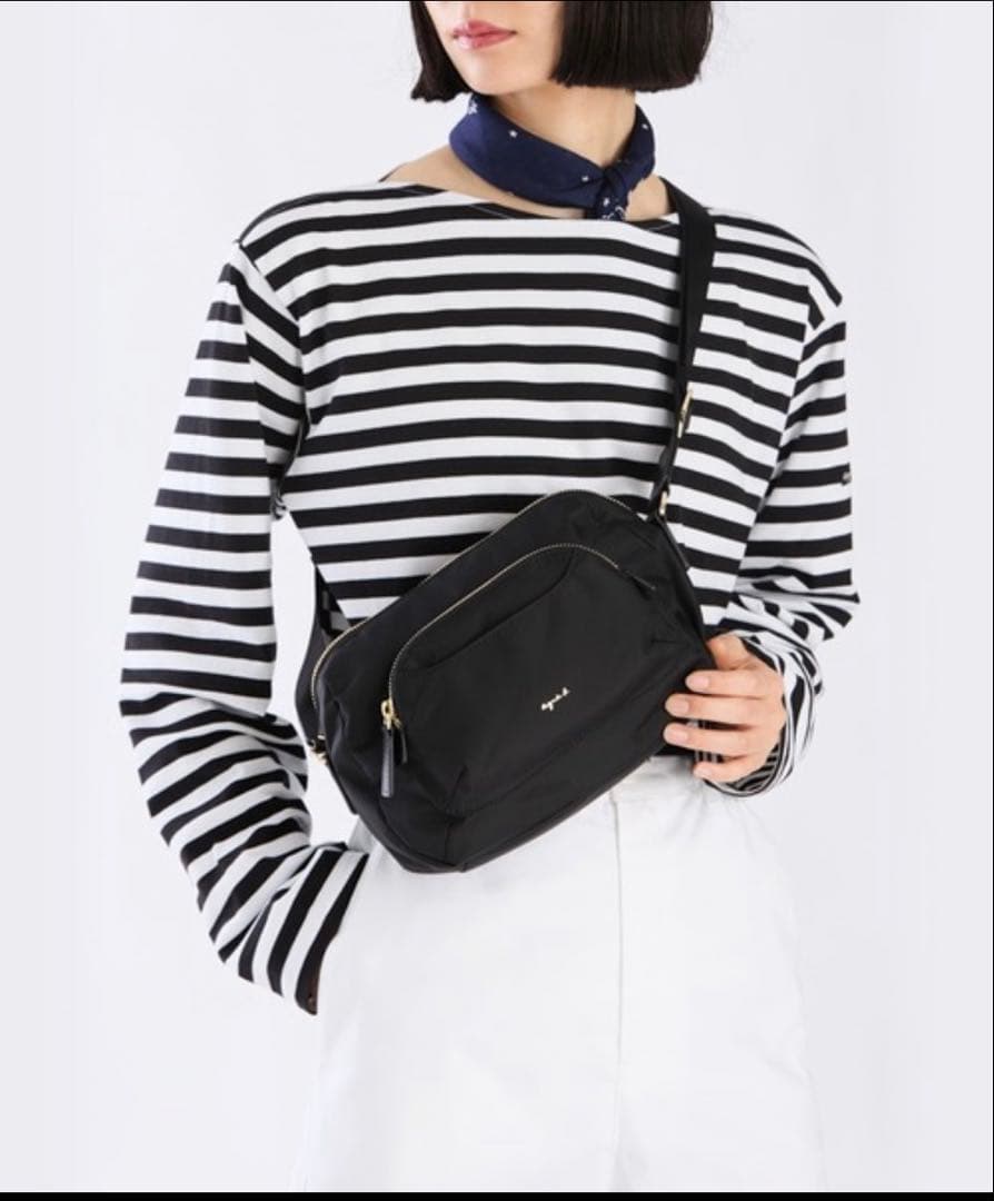 新品タグ未使用 agnes bアニエスベー ショルダーバッグ FT03A-04 agnes b.】アニエスベー FT03ー04 ショルダーバッグ (Agnes b