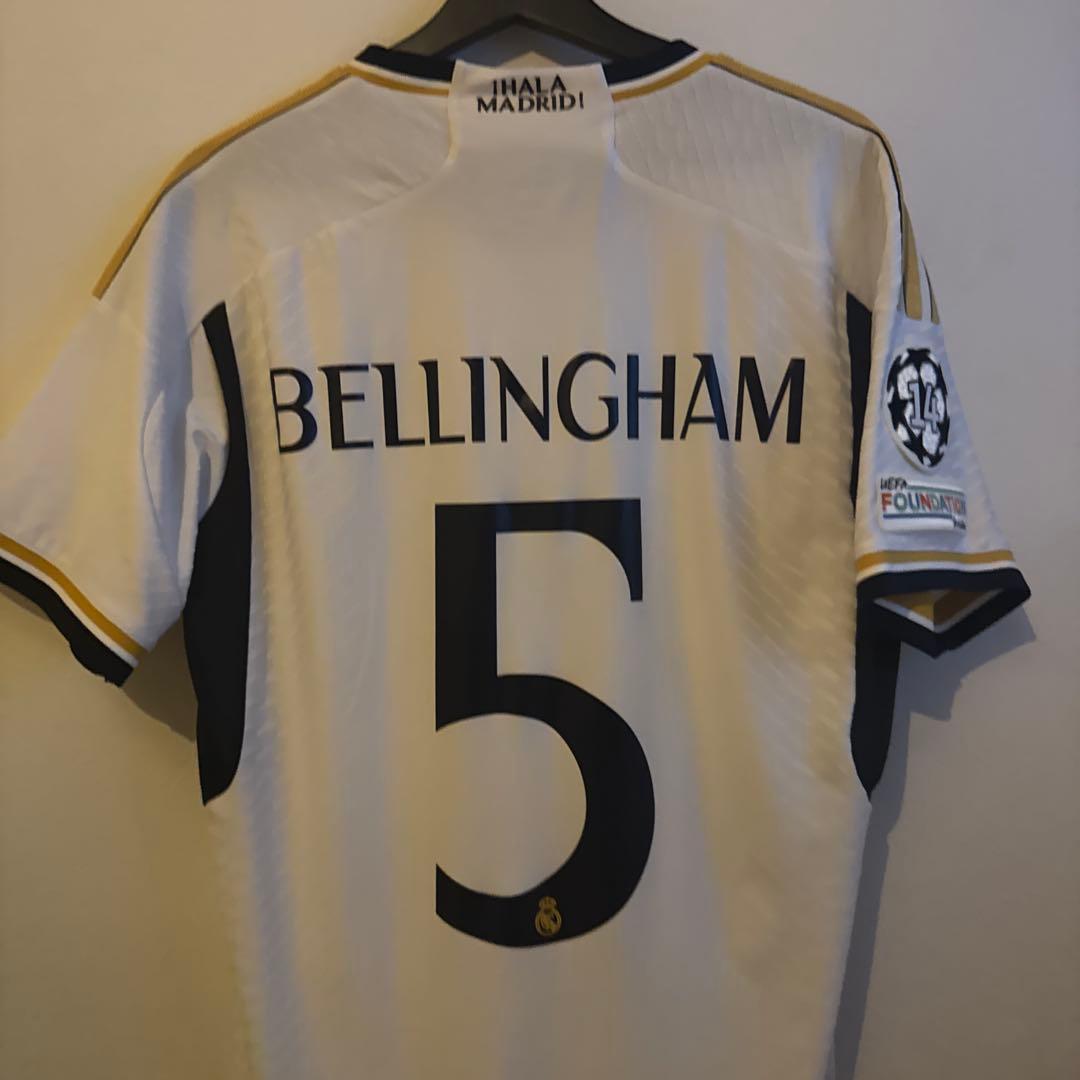 ベリンガム　レアル・マドリード　オーセンティック　23/24 正規品ユニフォーム 新品タグ付き】ベリンガム 23/24 レアルマドリー ユニフォーム 長袖