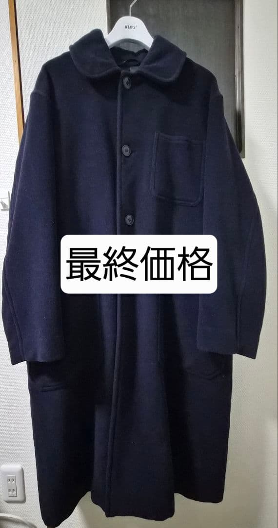 Comoli ウールミリタリーコート 22AW ネイビー サイズ2 - メルカリ